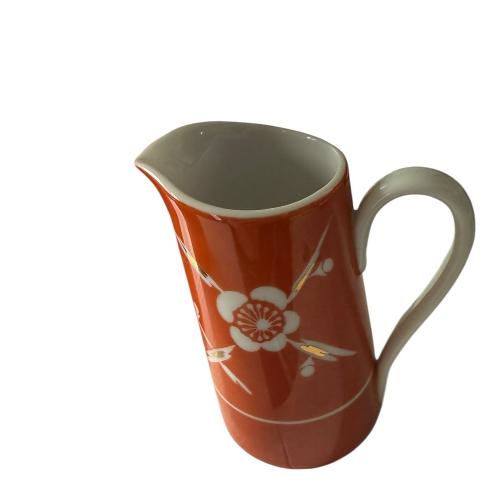 Japanese Style 3 Piece Coffee Set Creamer and Sugarer 8 inches Mid-Century 1960 - Picture 6 of 6